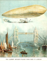 Vol de Paris à Londres dans un album illustré pour enfants de Ernest Nister.