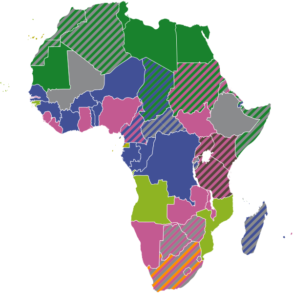 File:Official languages in Africa.svg