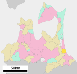Location of Oirase in Aomori Prefecture