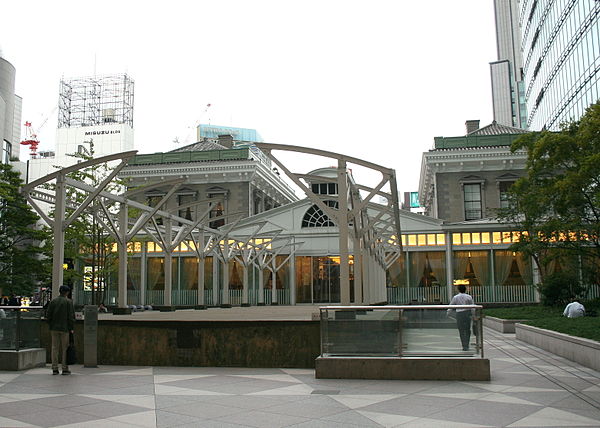 Restored platform of the original Shimbashi Station