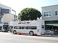 ハリウッドで使用されるオープントップバス