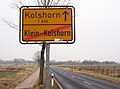 Richtingaanwijsbord Kolshorn
