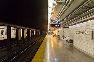 <span class="mw-page-title-main">Ossington station</span> Toronto subway station