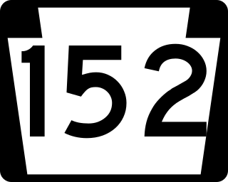 <span class="mw-page-title-main">Pennsylvania Route 152</span> State highway in Pennsylvania, US