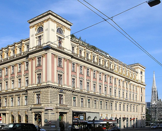 Palais Ephrussi on Vienna's Ringstraße (Universitätsring), opposite the Votivkirche, 2006