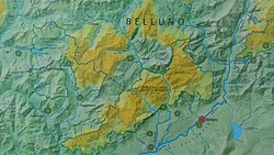 Parco nazionale delle Dolomiti Bellunesi - Localizzazione