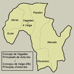 Parish map of Vegadeo. Parroquies de Veiga d'Eo.png