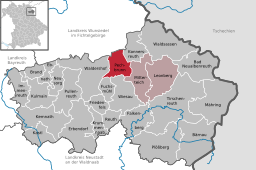 Läget för Pechbrunn i Landkreis Tirschenreuth