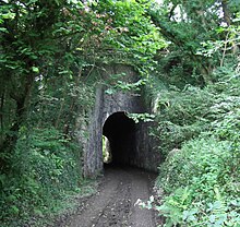 The "tunnel" carrying the Hayle Railway over Old Mill Lane (2012) Penponds tunnel 1.jpg