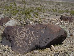Petroglyphs above Mesquite Springs