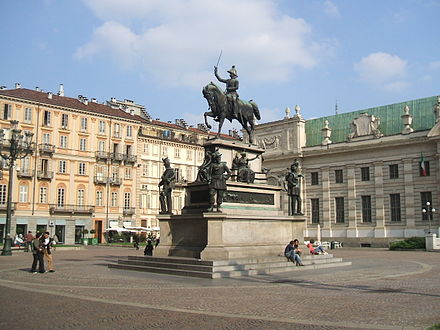 The Piazza Carlo Alberto