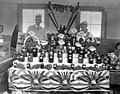 Farmers selling at a daystall, 1922.