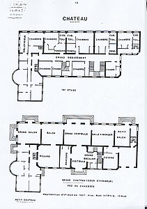 Plan château de Vitry-sur-Seine de 1907.