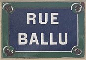 Plaque Rue Ballu - Paris IX (FR75) - 2021-06-28 - 1.jpg