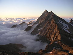 Der Pizzo d’Andolla vom Weissmies aus fotografiert