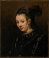 Portrait d'une jeune femme par Rembrandt vers 1665.jpg