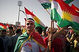 Pro-Kurdistan referendum and pro-Kurdistan independence rally at Franso Hariri Stadiu, Erbil, Kurdistan Region of Iraq 18.jpg