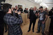 Timati and Vladimir Putin