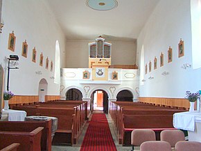 Orga văzută dinspre altarul principal