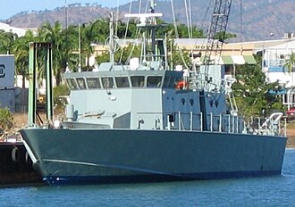 The Vanuatu police vessel RVS Tukoro in Townsville during 2005 RVS Tukoro, Vanuatu's Police Patrol Boat.jpg