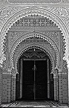 Une porte de la mosquée As-Sunna à Rabat, décembre 2013.