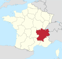 Rhône-Alpes - Beliggenhet