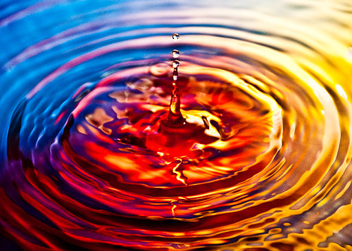 Ripple effect on water