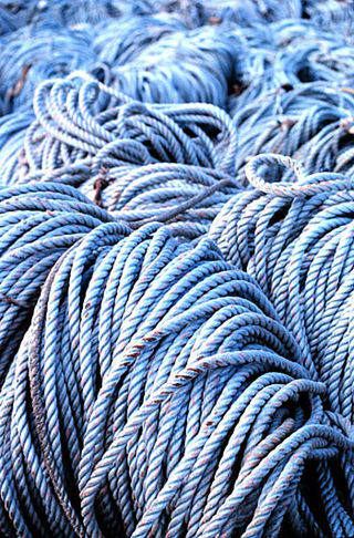 Mélytengeri halászatnál használt kötélkötegek