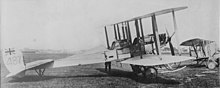 B.E.2a in France in 1915 with Union Jack national insignia used before roundels became standard Royal Aircraft Factory BE2 captured.jpg