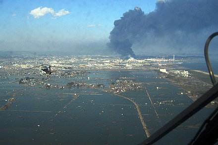 Damage in Sendai