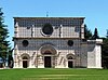 The façade of Santa Maria di Collemaggio, L'Aquila