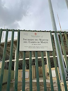 Sanctuaire des martyrs du Campo di Marte targa.jpg