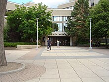 Saskatoon City Hall, the seat of local government, is located in the city's Central Business District. Saskatoon City Hall.JPG