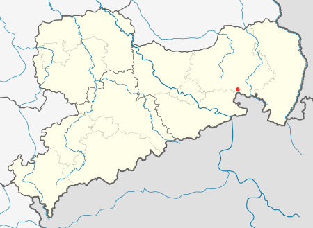 Saxony location map Ringenhain