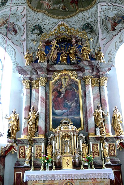 File:Scheffau Pfarrkirche - Hochaltar 1 Gesamt.jpg