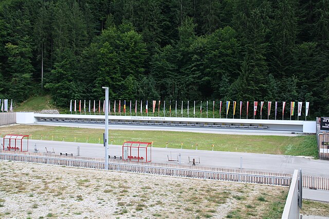 Schießstand in der Chiemgau-Arena Ruhpolding