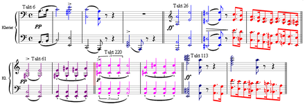 Ejemplo de partitura de Schubert