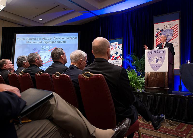 File:Secretary of the Navy Ray Mabus delivers remarks during the 25th annual Surface Navy Association National Symposium at the Hyatt Regency Crystal City in Arlington, Va 130117-N-AC887-001.jpg