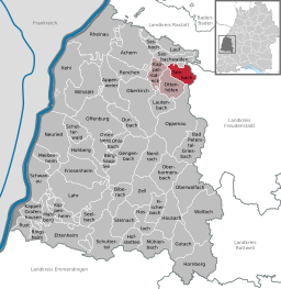 Läget för Seebach i Ortenaukreis