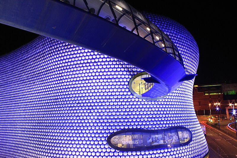 File:Selfridges Birmingham at night.jpg