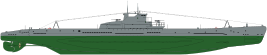 Shadowgraph Schuka class V series submarine.svg