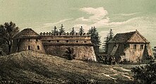 Zamek w połowie XIX wieku