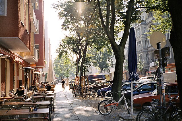 Simon-Dach-Straße is the "heart" of Friedrichshain and one of the liveliest places in East Berlin.