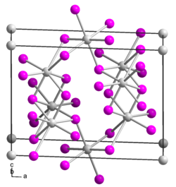 Crystal structure of tin (II) iodide