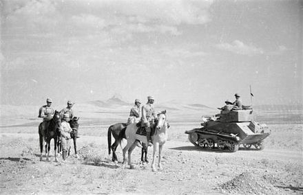Soviet and British soldiers rendezvous near Qazvin.