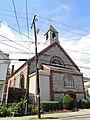 St. George Antiochian Orthodox Church, Lowell, Massachusetts. Listed on the National Register of Historic Places in Lowell, Massachusetts.