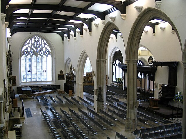 Interior of St Helen's Bishopsgate