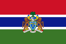 Bandera del Embajador de Gambia