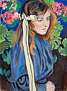 Stanisław Wyspiański - Portret Lizy Pareńskiej (wśród pelargonii) .jpg