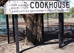 Schild der Kochhausstation